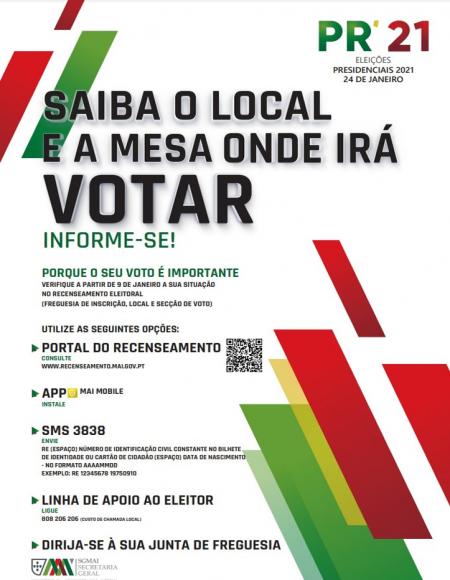 ELEIÇÃO PARA O PRESIDENTE DA REPÚBLICA - 24 DE JANEIRO DE 2021 ELEIÇÃO PARA O PRESIDENTE DA REPÚBLICA - 24 DE JANEIRO DE 2021